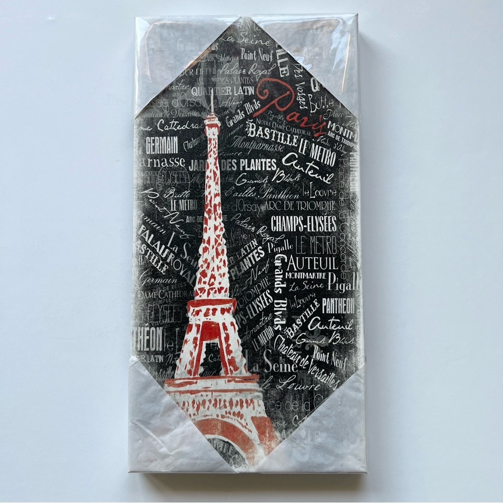 Crystal Art Gallery Black and Red Paris Canvas Wall Art